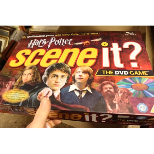 219 - 3 HARRY POTTER SCENE IT, 2 BOOKS & OTHER BOOKS