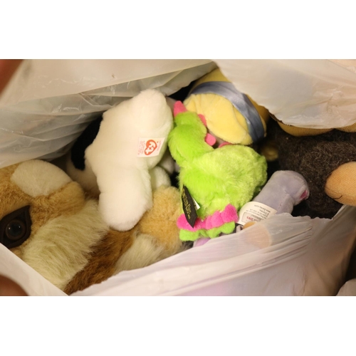 222 - 3 BAGS OF SOFT TOYS