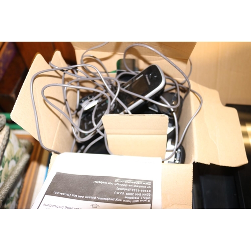 245 - VARIOUS ELECTRICS, INCL PANASONIC PHONES, NECK MASSAGER, ETC - WARRANTED UNTIL 12 NOON TUESDAY FOLLO... 