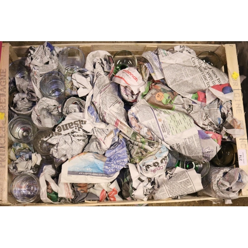 273 - 3 BOXES OF ASSORTED GLASSWARE