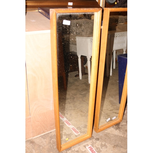 312 - 2 OAK FRAMED MIRRORS