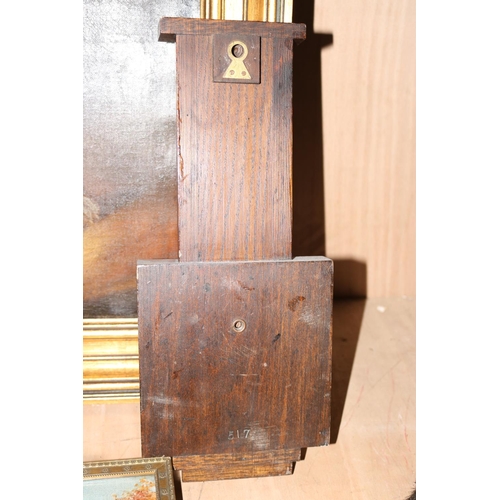 315 - SMALL OAK CASED BAROMETER