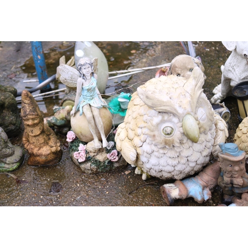 34 - QTY OF GARDEN ORNAMENTS