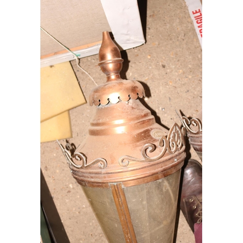 351 - PAIR OF VICTORIAN STYLE STREET LIGHTS - TO BE INSTALLED BY A QUALIFIED ELECTRICIAN