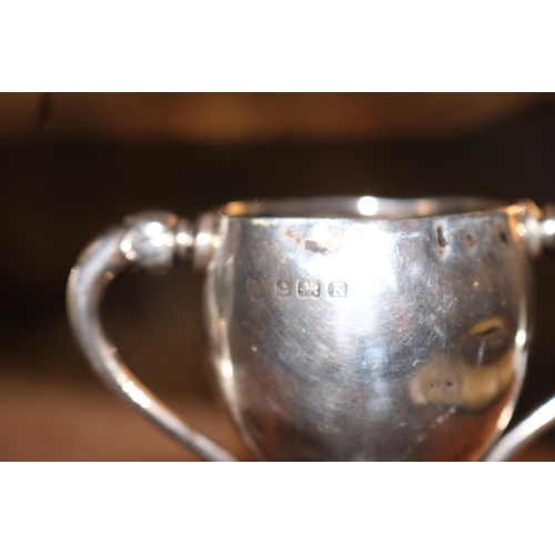 380 - SILVER 1936 BIRMINGHAM HALLMARKED, HUNSTANTON GOLF CHALLENGE CUP & ORNATE MILK JUG