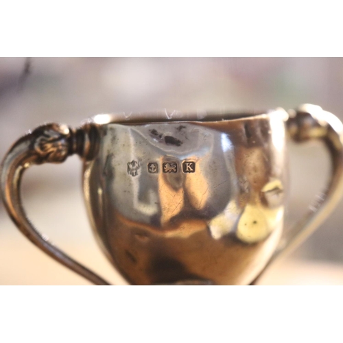 380 - SILVER 1936 BIRMINGHAM HALLMARKED, HUNSTANTON GOLF CHALLENGE CUP & ORNATE MILK JUG