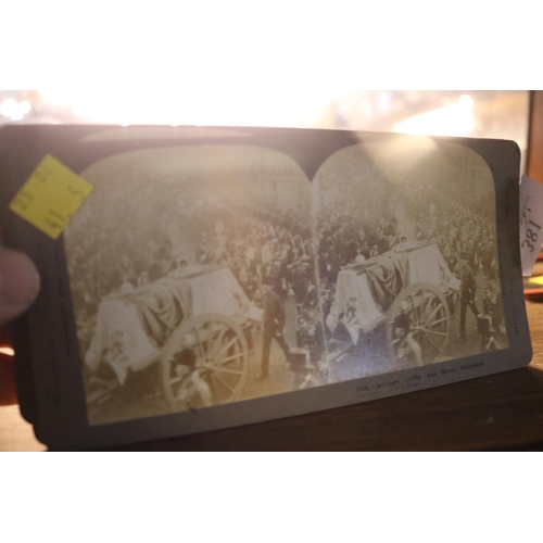 381 - STEREOSCOPIC CARDS - 1910 PHOTOGRAPHIC RECORD OF EDWARD VII FUNERAL