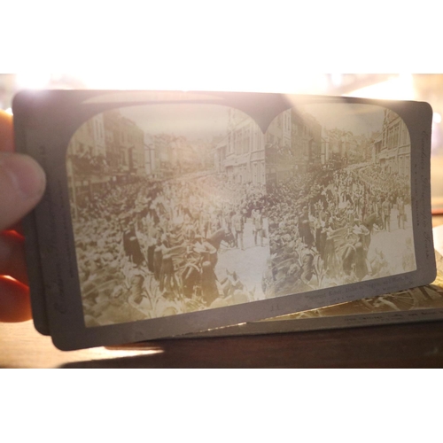 381 - STEREOSCOPIC CARDS - 1910 PHOTOGRAPHIC RECORD OF EDWARD VII FUNERAL