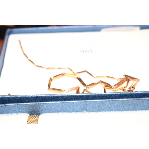 396 - 4 GOLD & SILVER BOXED NECKLACES/BRACELET SETS