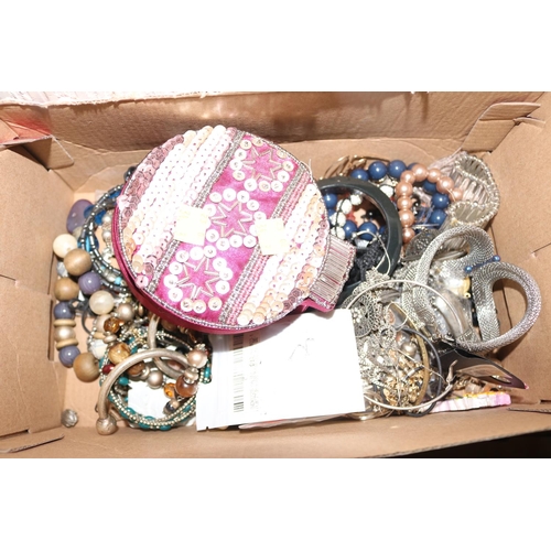 421 - BOX OF JEWELLERY