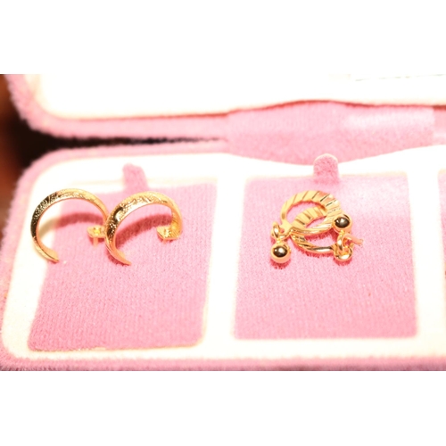 425 - BOX OF EARRINGS, ETC