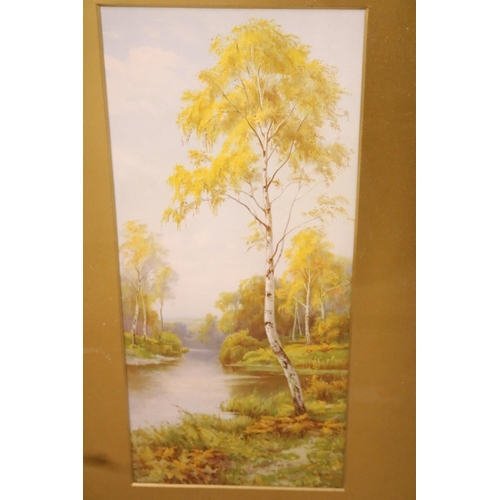 445 - PR GILT FRAMED, SIGNED WATERCOLOUR