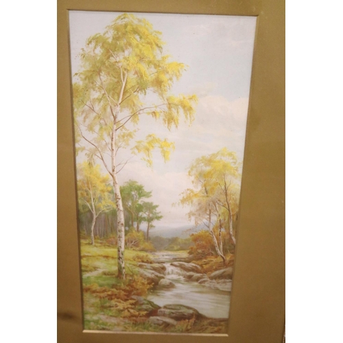 445 - PR GILT FRAMED, SIGNED WATERCOLOUR