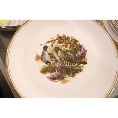 452 - LARGE QTY OF PHEASANT PLATES