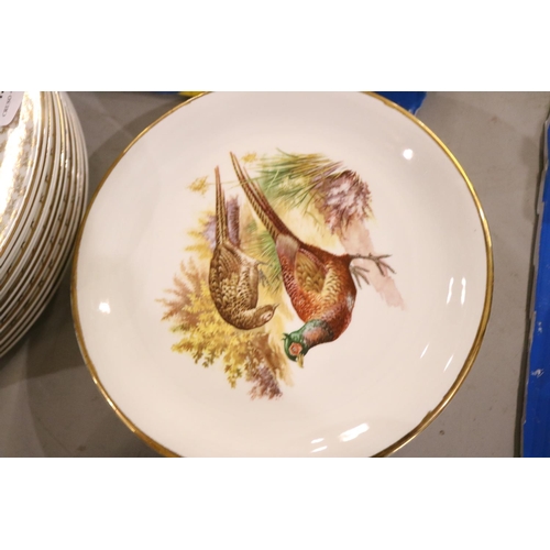 452 - LARGE QTY OF PHEASANT PLATES