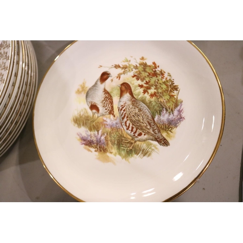 452 - LARGE QTY OF PHEASANT PLATES