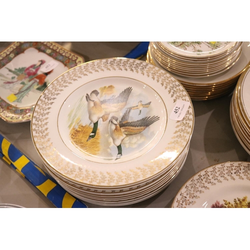 452 - LARGE QTY OF PHEASANT PLATES