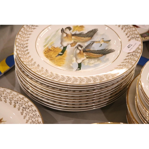 452 - LARGE QTY OF PHEASANT PLATES