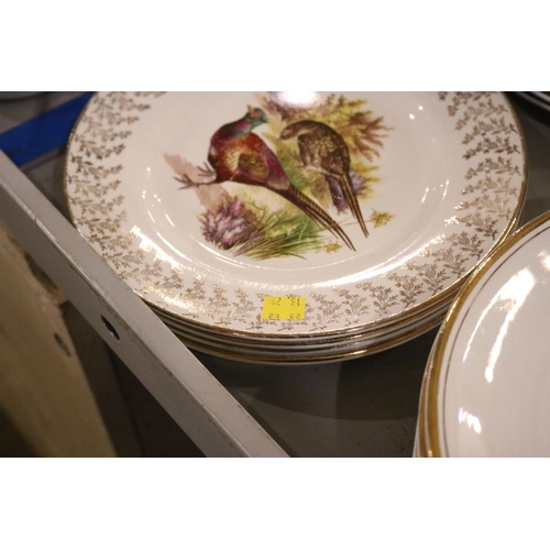 452 - LARGE QTY OF PHEASANT PLATES