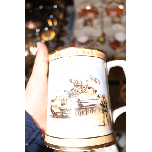 458 - 8 ROYAL DOULTON ANNIVERSARY WAR TANKARDS