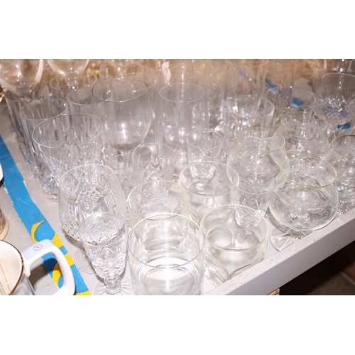 459 - VARIOUS SETS OF CUT GLASS GLASSES & DECANTER