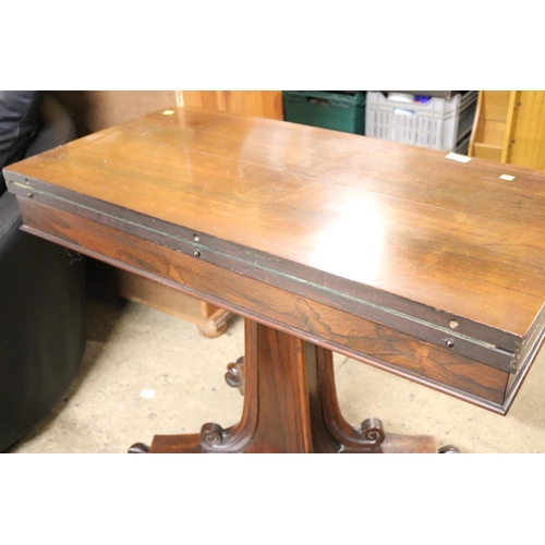 553 - WILLIAM IV ROSEWOOD CARD TABLE