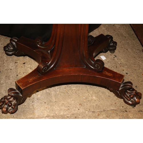 553 - WILLIAM IV ROSEWOOD CARD TABLE