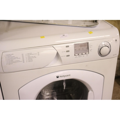 80 - HOOVER WASHING MACHINE - WARRANTED UNTIL 12 NOON TUESDAY FOLLOWING THE BOVE SALE