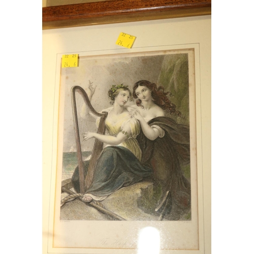 124 - 3 FRAMED PRINTS OF FEMALES