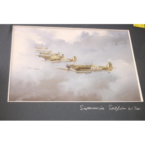 141 - FIGHTER PLANE SIGNED PRINT