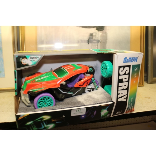 182 - 4X4 STORM CLIMBING CAR, R/C SPRAY STUNT CAR & R/C CAR