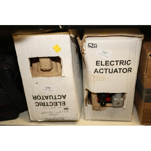 197 - 2 ELECTRIC VALVE ACTUATORS J3C