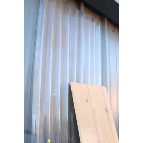 2 - QTY OF PERSPEX SHEETS & PLANK OF TIMBER