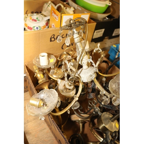 230 - ASSORTED CHANDELIER & LIGHTS - TO BE INSTALLED BY A QUALIFIED ELECTRICIAN