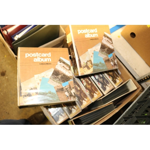 241 - BOX OF 10 ALBUMS OF UK POSTCARDS (APPROX 1300)