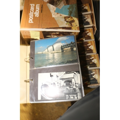 241 - BOX OF 10 ALBUMS OF UK POSTCARDS (APPROX 1300)