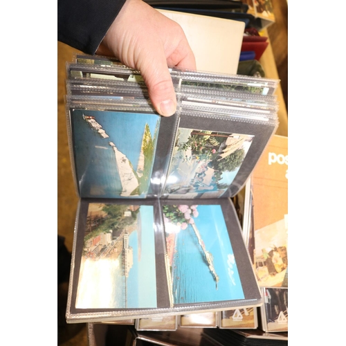 241 - BOX OF 10 ALBUMS OF UK POSTCARDS (APPROX 1300)