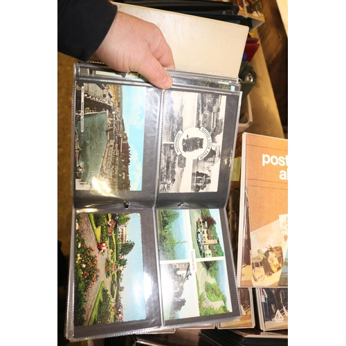 241 - BOX OF 10 ALBUMS OF UK POSTCARDS (APPROX 1300)