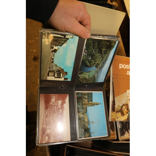 241 - BOX OF 10 ALBUMS OF UK POSTCARDS (APPROX 1300)