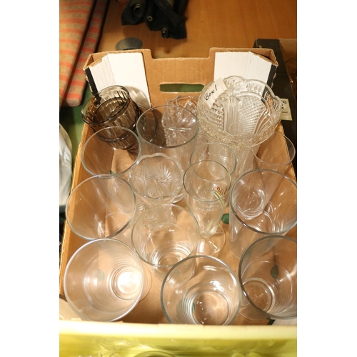 278 - 4 BOXES OF ASSORTED KITCHEN & GLASS WARE