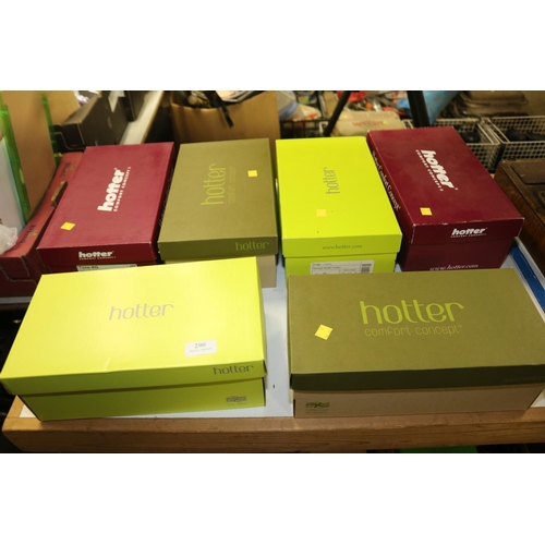 290 - 6 X BOXED LADIES SHOES OF VARIOUS STYLE - SIZE 5 1/2