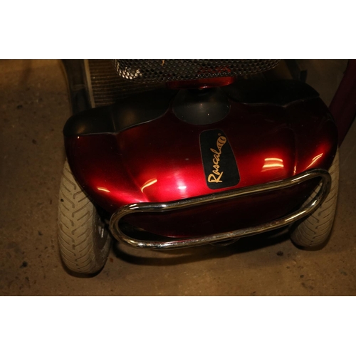 326 - RASCAL MOBILITY SCOOTER - CHARGER IN OFFICE - WARRANTED UNTIL 12 NOON TUESDAY FOLLOWING THE ABOVE SA... 