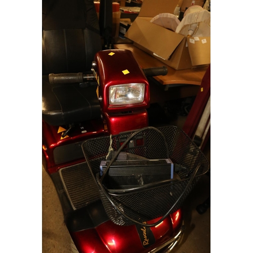 326 - RASCAL MOBILITY SCOOTER - CHARGER IN OFFICE - WARRANTED UNTIL 12 NOON TUESDAY FOLLOWING THE ABOVE SA... 