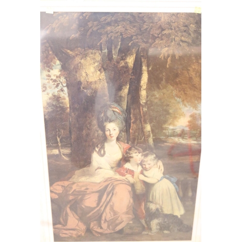 337 - LARGE PRINT IN GILT FRAME