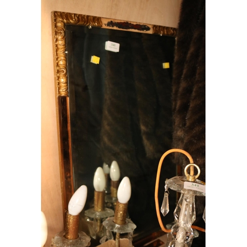 340 - GILT FRAME BEVEL EDGE MIRROR