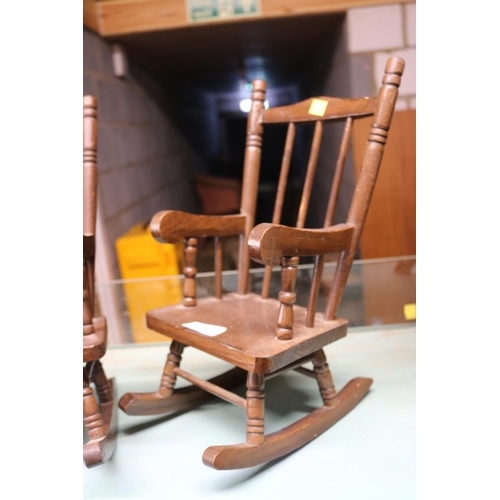 370 - PAIR OF DOLLS ROCKING CHAIRS (SMALL)