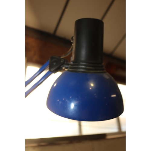 381 - ANGLE POISE LAMP - BLUE - WARRANTED UNTIL 12 NOON TUESDAY FOLLOWING THE ABOVE SALE