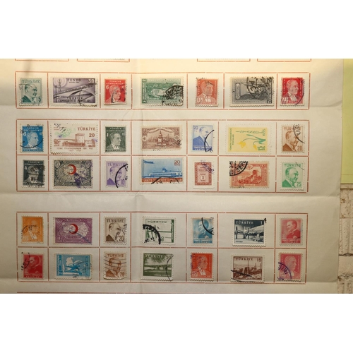 386 - LARGE MOUNTED TURKISH STAMP COLLECTION, THE LATEST FROM THE 1950'S - ISTANBUL MARKED