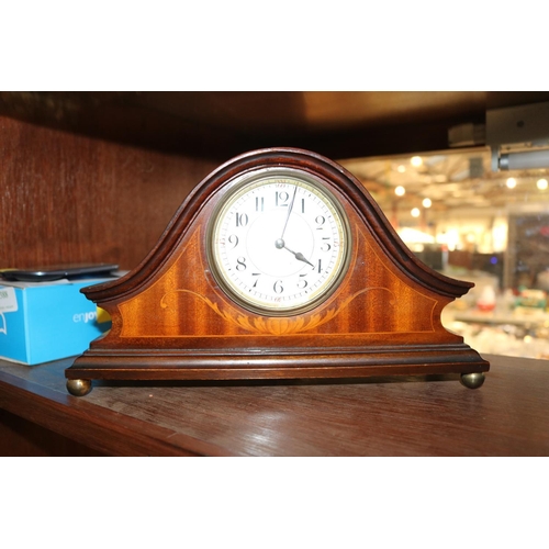 389 - INLAID CLOCK & BAROMETER