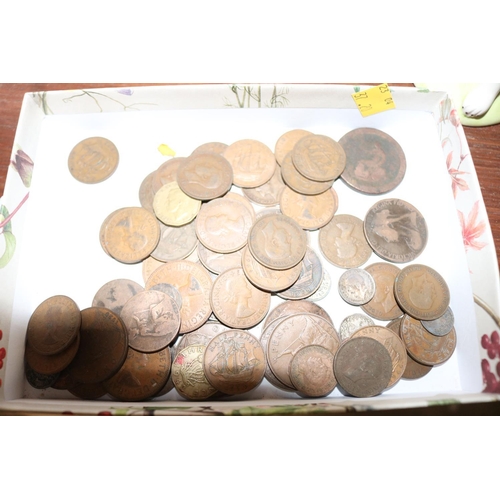 393 - QTY OF OLD PENNIES ETC INC GEORGIAN & VICTORIAN PENNIES